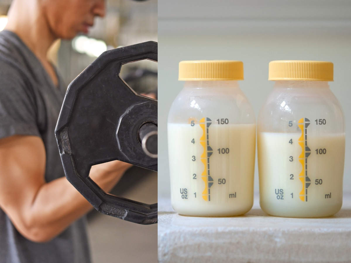 drinking breastmilk to build muscles
