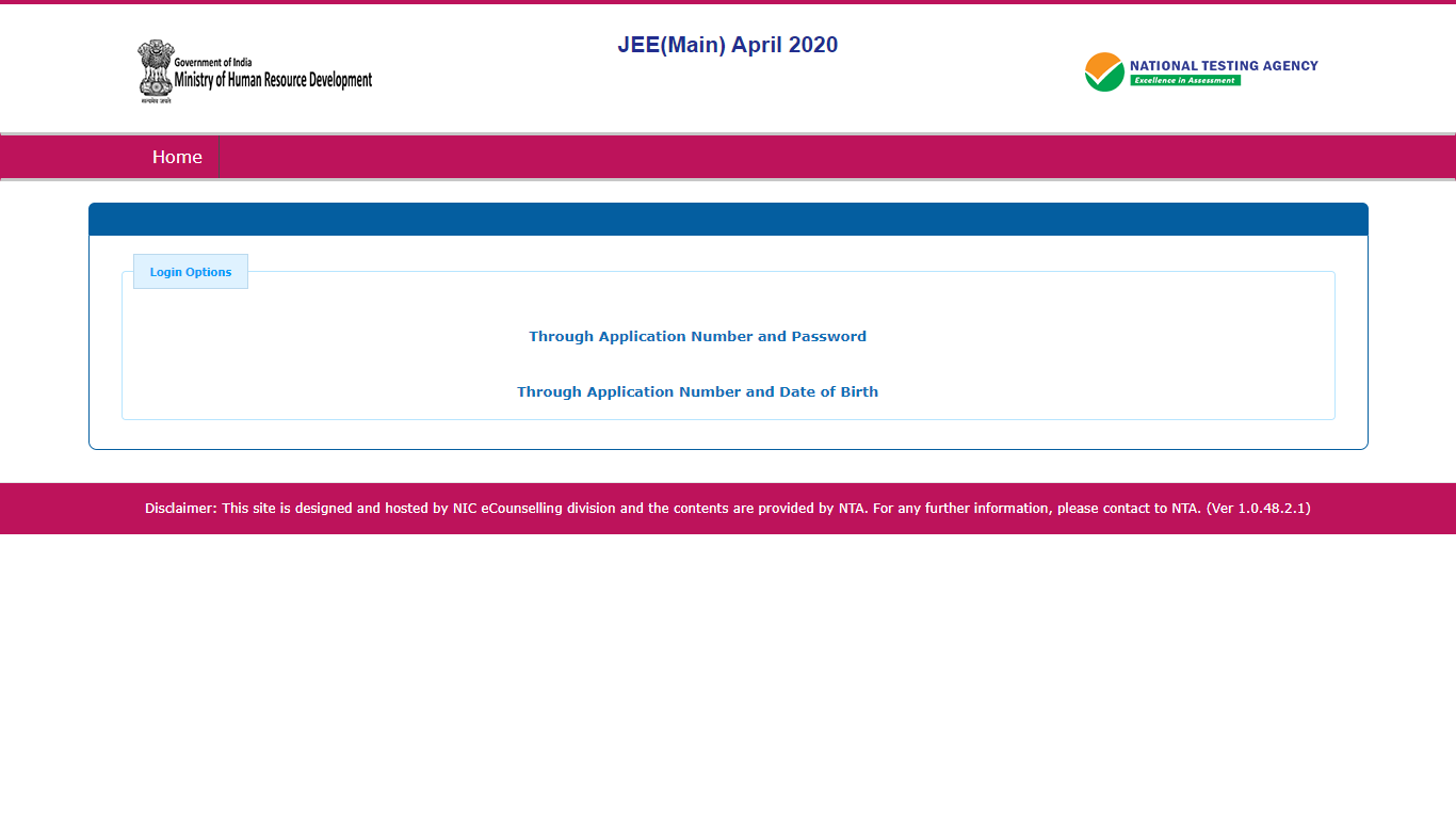 Jee Main Answer Key Nta Jee Main Official Answer Key 2020 Released Jeemain Nta Nic In