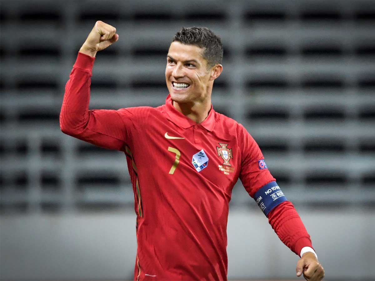 Cristiano Ronaldo Nations League Cristiano Ronaldo Nets 100th International Goal As Portugal Down Sweden Football News Times Of India