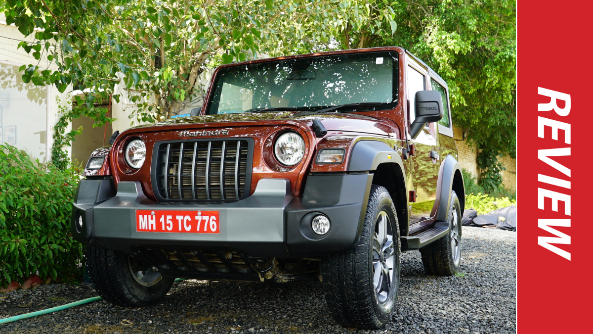 mahindra thar on durt track