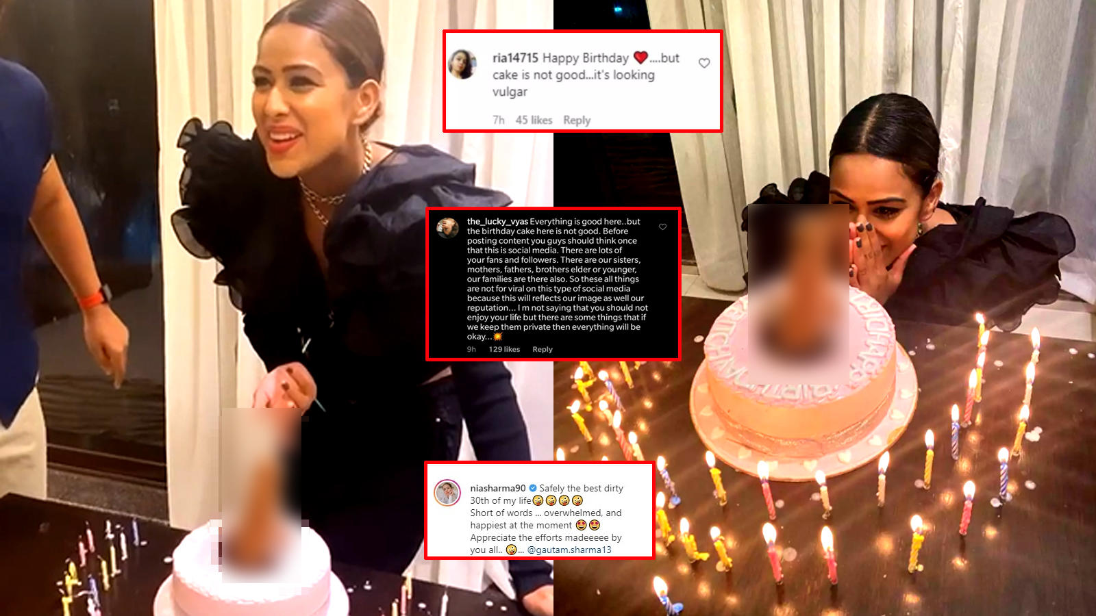 Nia Sharma Receives Major Backlash For Her Best Dirty 30 Birthday Cake Netizens Call It Vulgar Tv Times Of India Videos