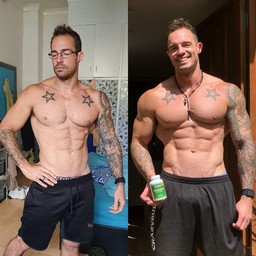 bulking and cutting before and after