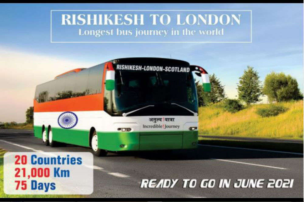 This Incredible Bus Ride will take you to London from Rishikesh in June 2021