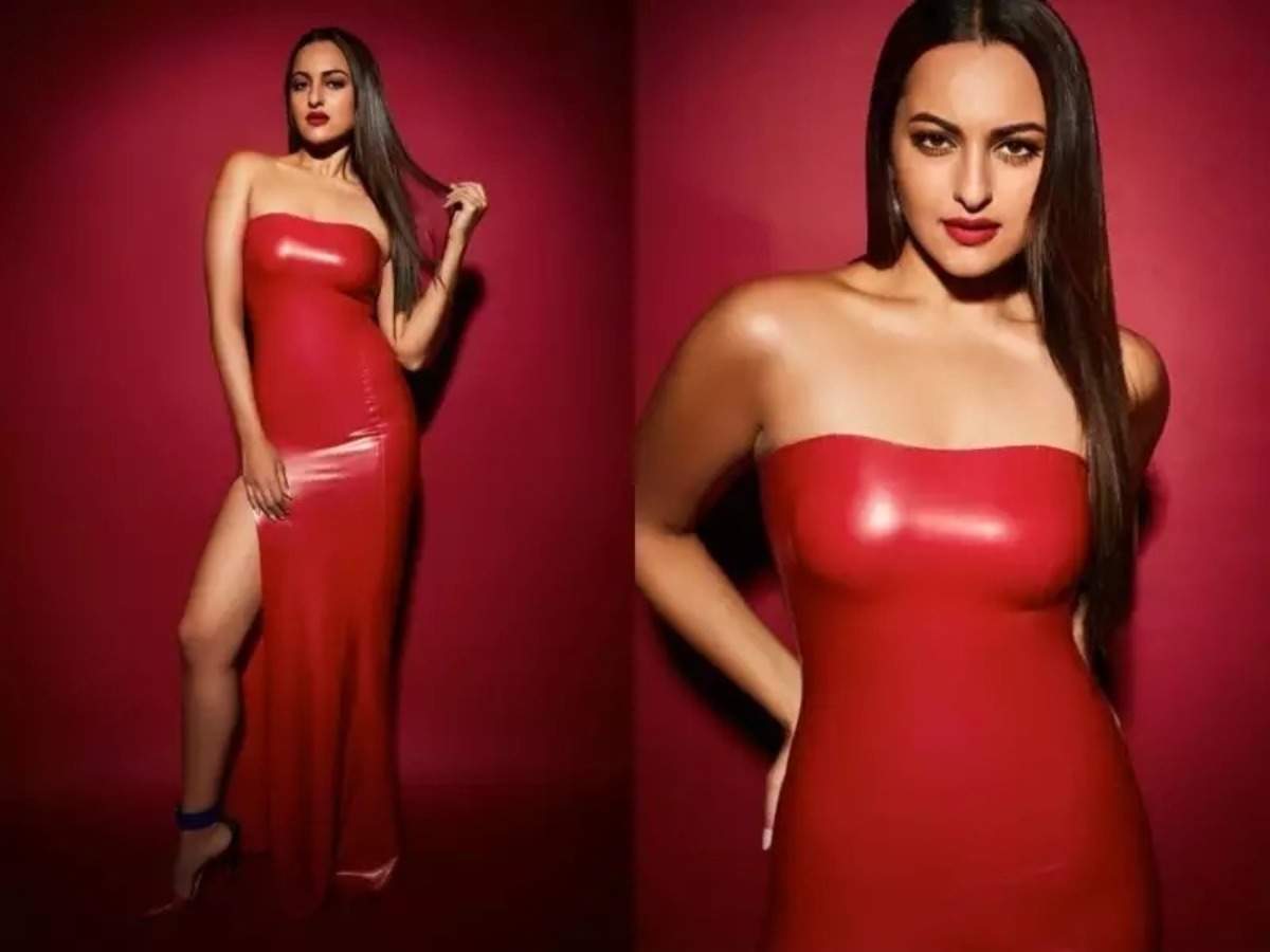 Sonakshi Sinha looks stunning in red athleisure as she steps out