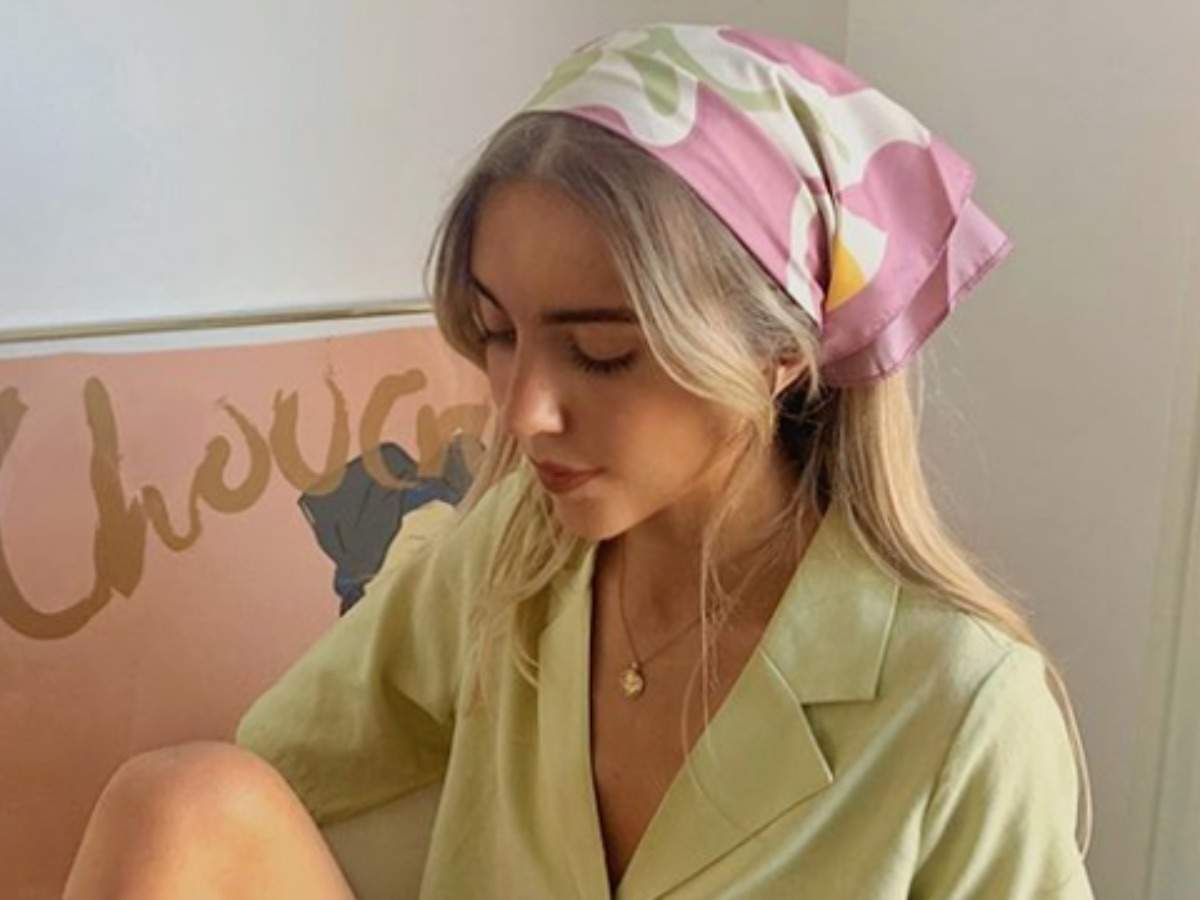 Simple ways to style a bandana in your hair 