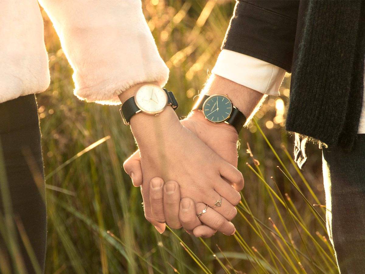 Watches Couple Gold, Couple Watch Hot Sale