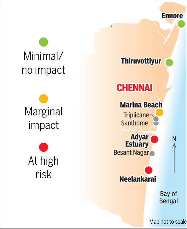 Chennai Sea Level Map Chennai You Won't See In Five Years | India News - Times Of India