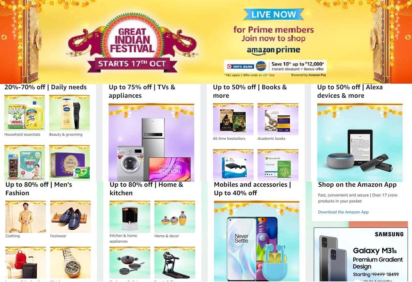 Amazon Great Indian Festival Sale 2020: Top Deals On Smartphones,  Appliances and More | Most Searched Products - Times of India