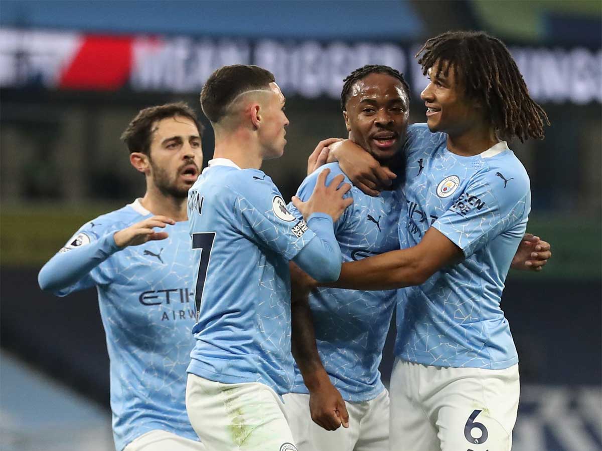 Manchester City Raheem Sterling S Strike Sees Manchester City Beat Arsenal Football News Times Of India