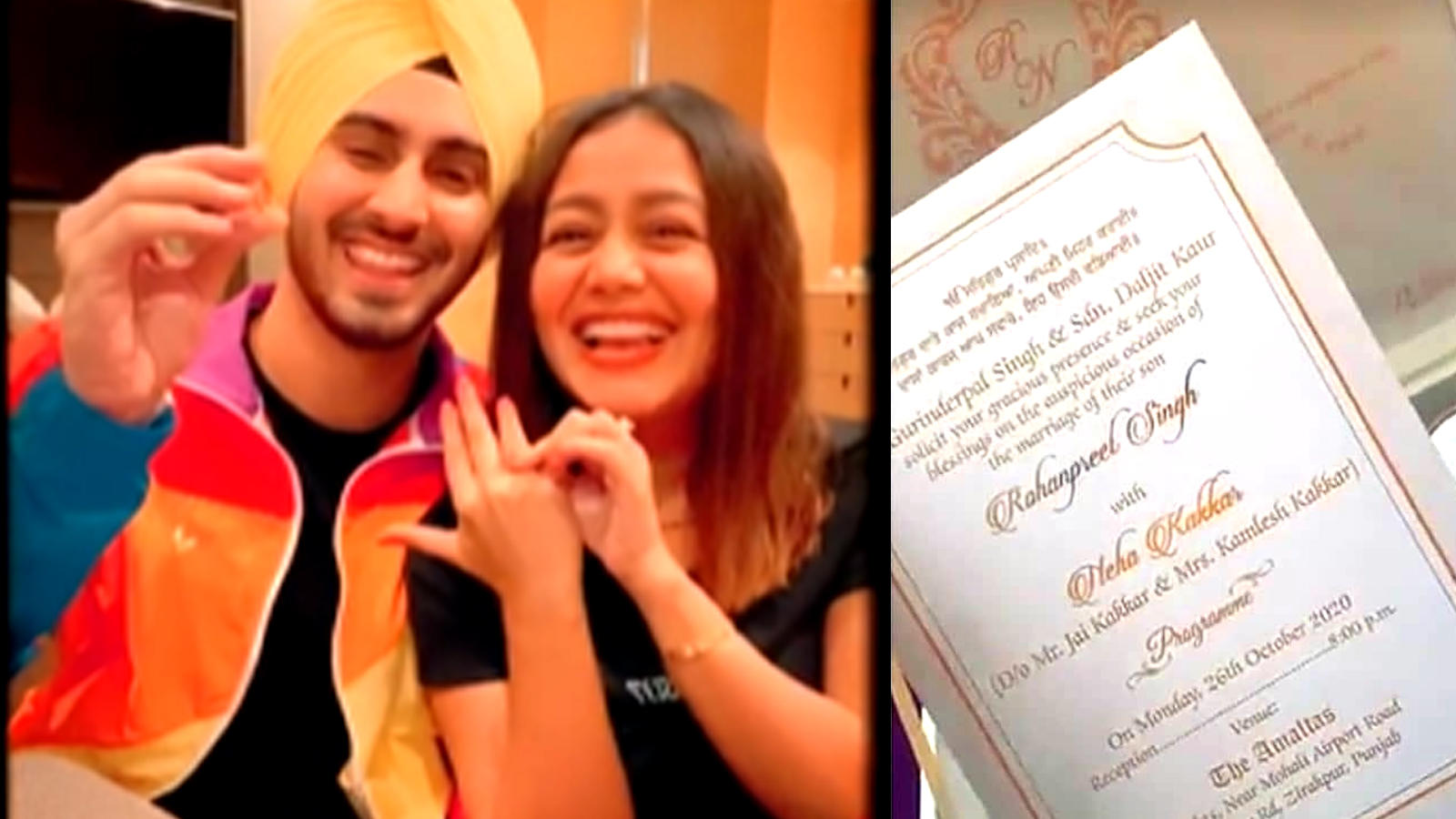 Wedding card goes viral! Are Neha Kakkar and Rohanpreet Singh getting married this October? | Hindi Movie News - Bollywood - Times of India