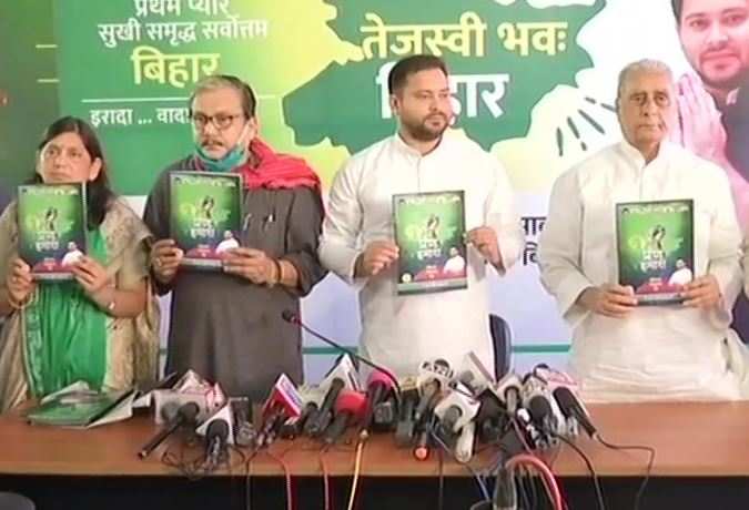Live: BJP releases manifesto for Bihar polls