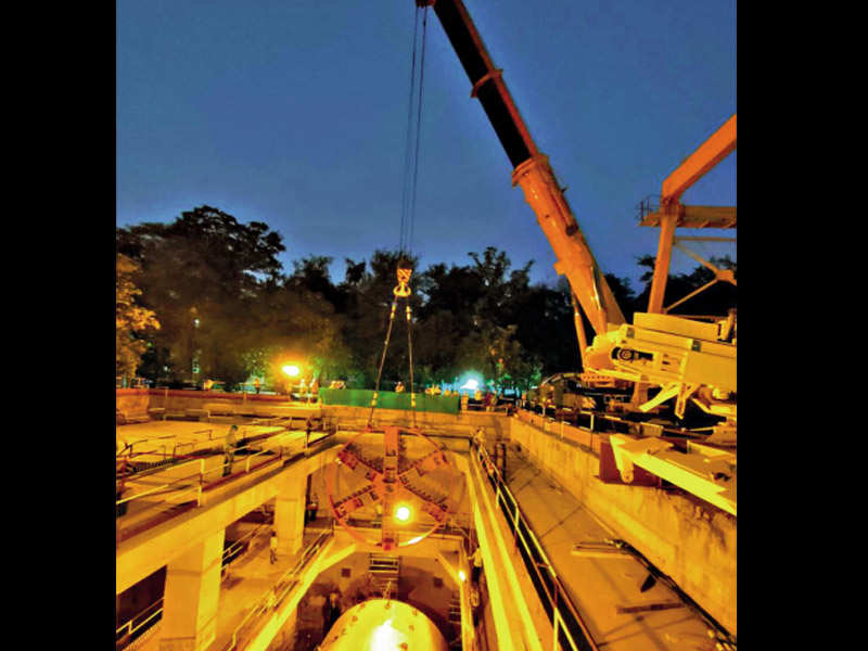 These tunnels will be located between the Janakpuri West and Krishna Park Ext stations of the corridor