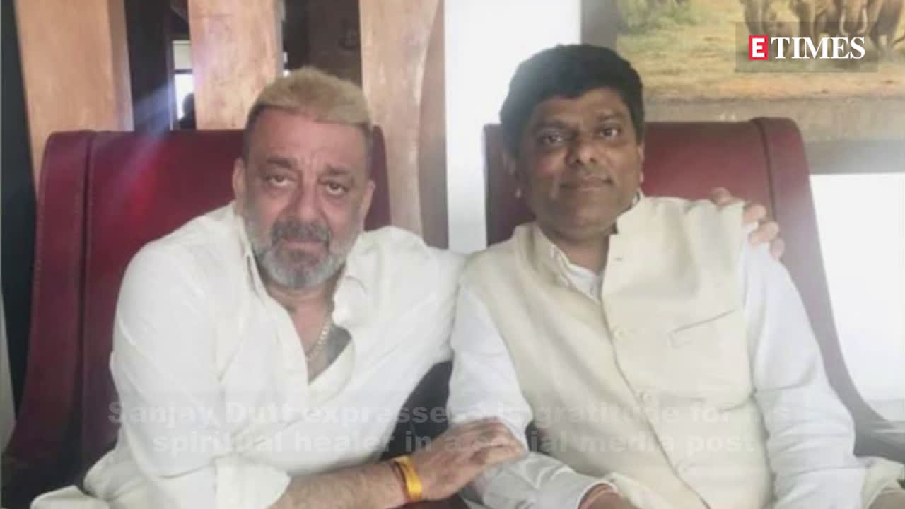 Sanjay Dutt Shares Picture With His Spiritual Guru Says I Am Grateful For His Presence In My Life Hindi Movie News Bollywood Times Of India