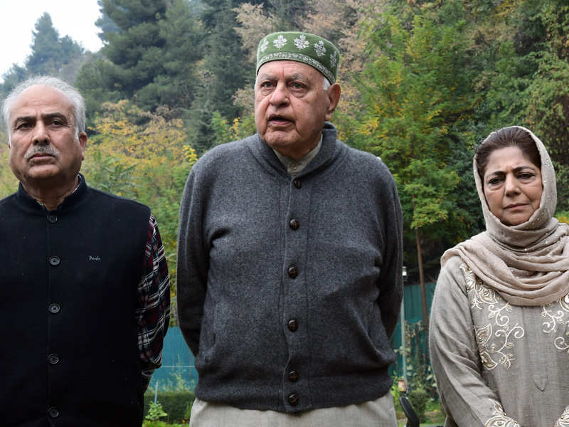 Farooq Abdullah to head seven-party Peoples Alliance, Mehbooba Mufti nominated VP