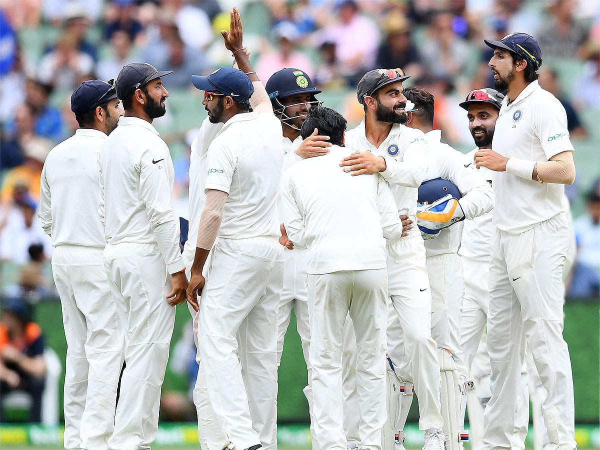 Indian cricketers during the Boxing Day Test against Australia at Melbourne Cricket Ground in 2018. (Getty Images)