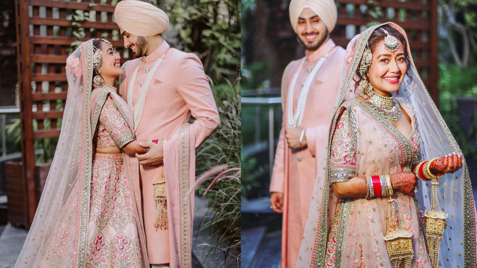 Pastel Lehenga with unique kaleeras
