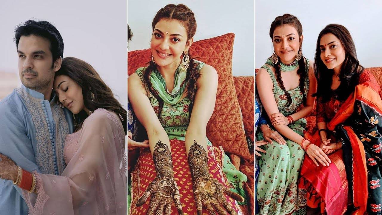 You can't miss THESE unseen pictures of Kajal Aggarwal and Gautam Kitchlu  from their Mehendi ceremony | Hindi Movie News - Times of India