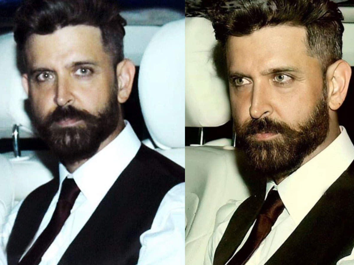 Hrithik Roshan debuts his new bearded look and fans can't keep calm | Hindi  Movie News - Times of India