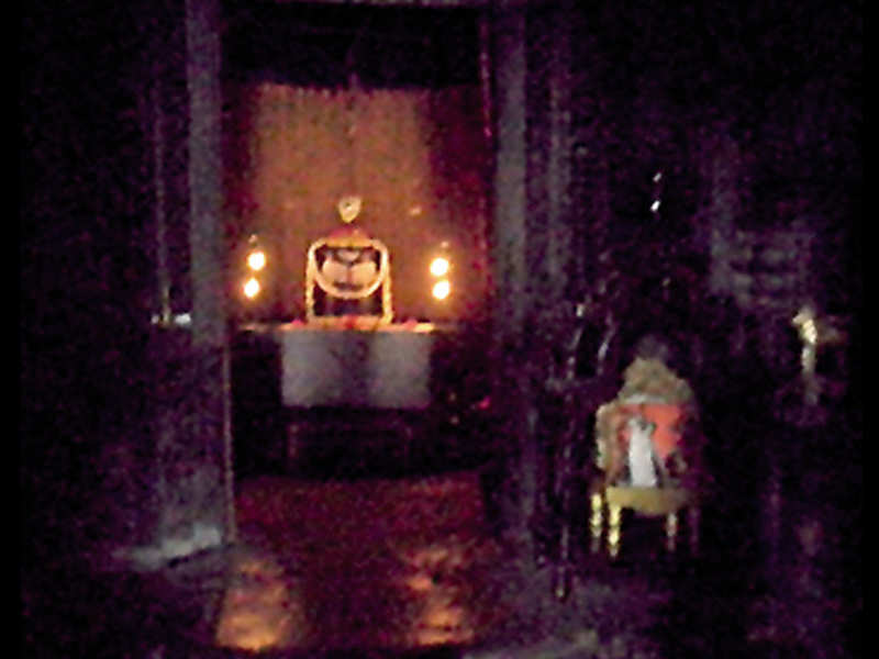 The sanctorum of Hoysaleswara temple, Halebidu has been in the dark for two weeks after CESC officials disconnected power over unpaid bills