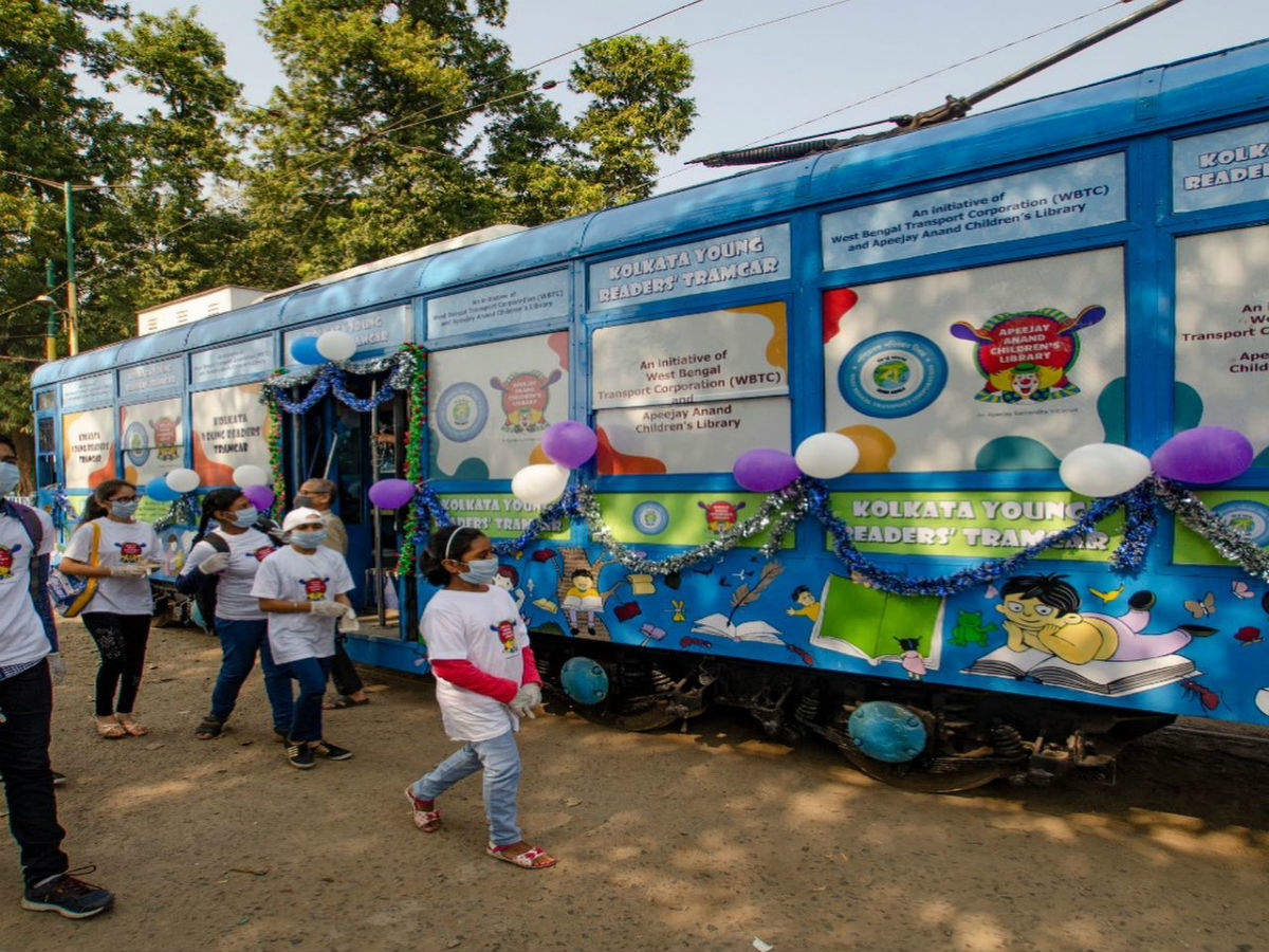 Kolkata’s first ‘Library on Wheels’ for young readers runs on a tram
