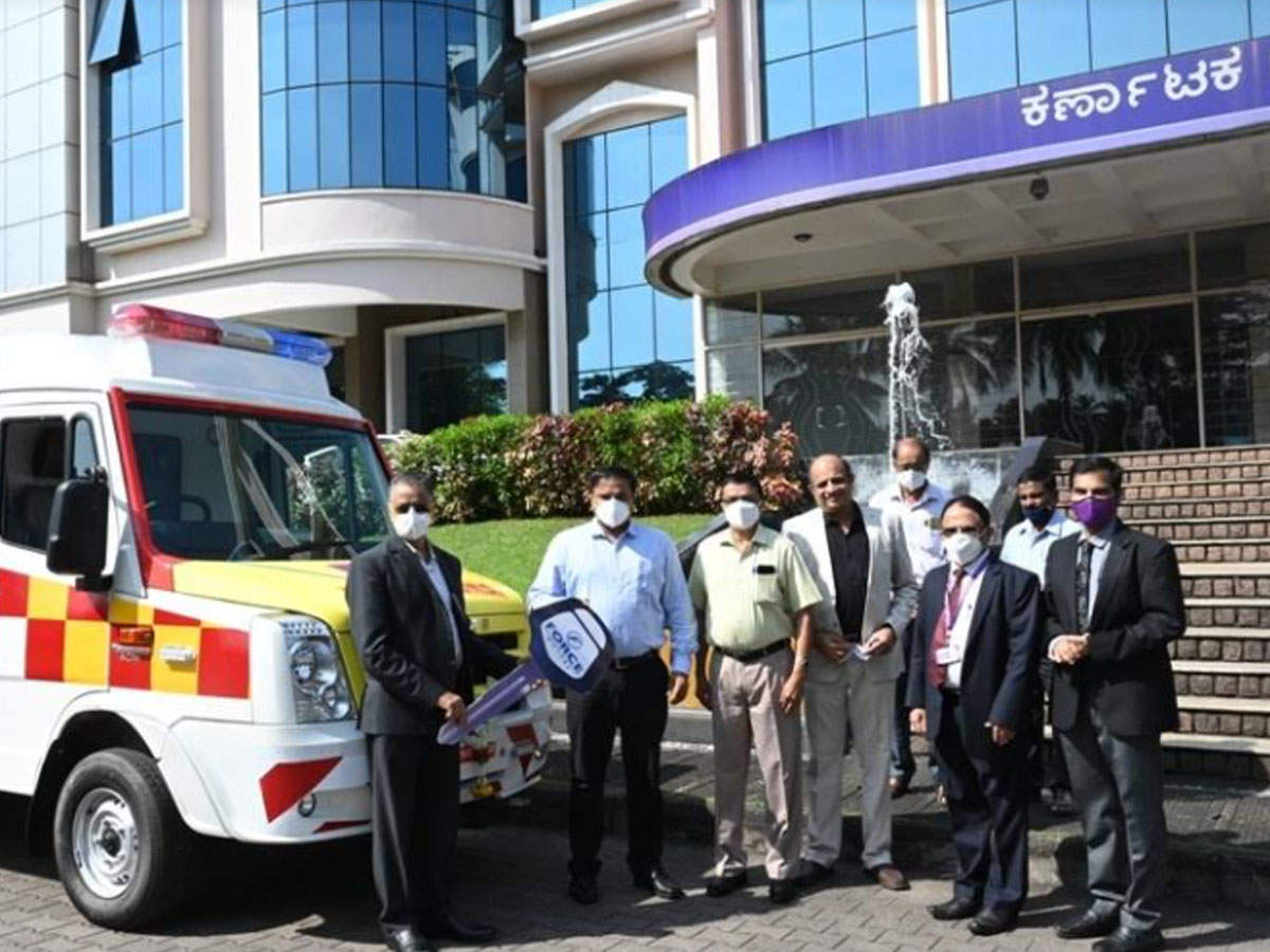Karnataka Bank donates ambulance to DK district administration | Mangaluru News - Times of India