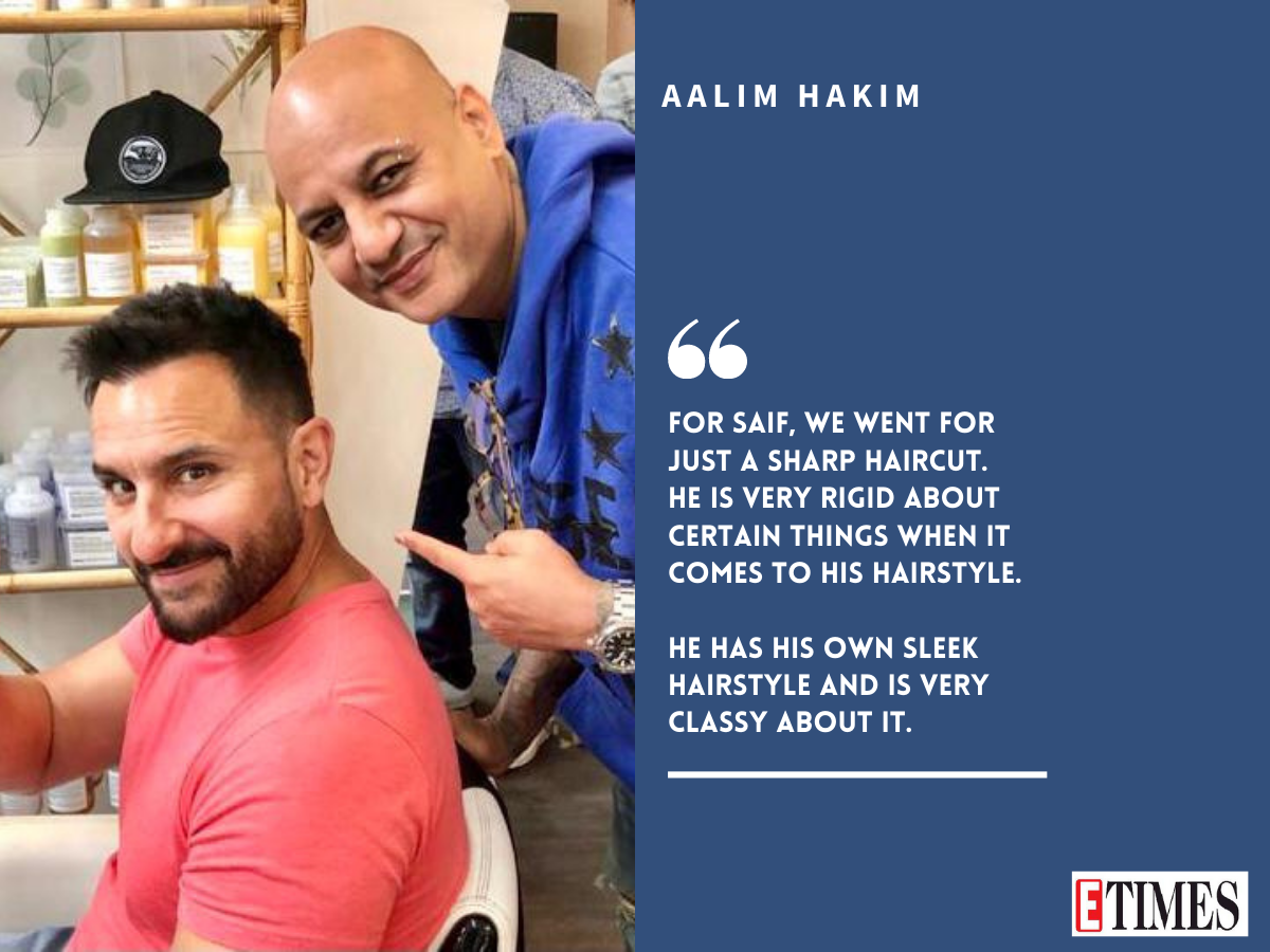 Exclusive! From Sanjay Dutt to Saif Ali Khan: Bollywood-hairstylist Aalim Hakim decodes FIVE recent hairstyles of celebs | Hindi Movie News - Times of India Exclusive! From Sanjay Dutt to Saif Ali Khan: Bollywood-hairstylist Aalim Hakim decodes FIVE recent hairstyles of celebs | Hindi Movie News - Times of India