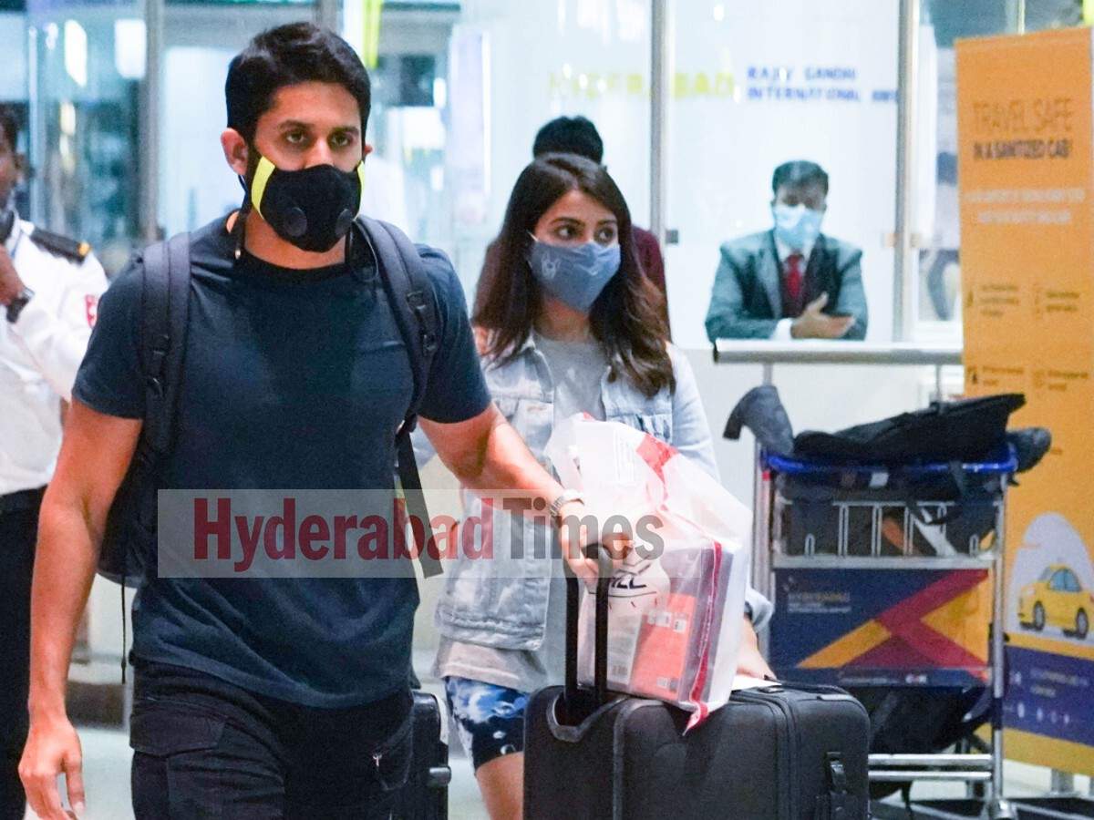 Samantha Akkineni Exclusive Visuals At Hyderabad Airport