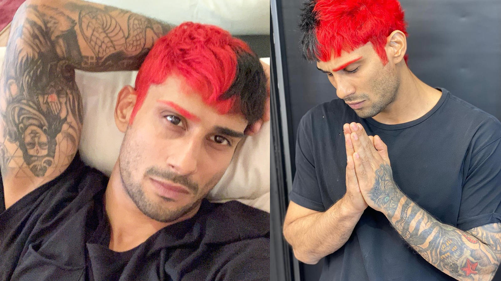 Prateik Babbar Stuns Fans As He Dyes One Eyebrow And Half His Hair Red Hindi Movie News Bollywood Times Of India