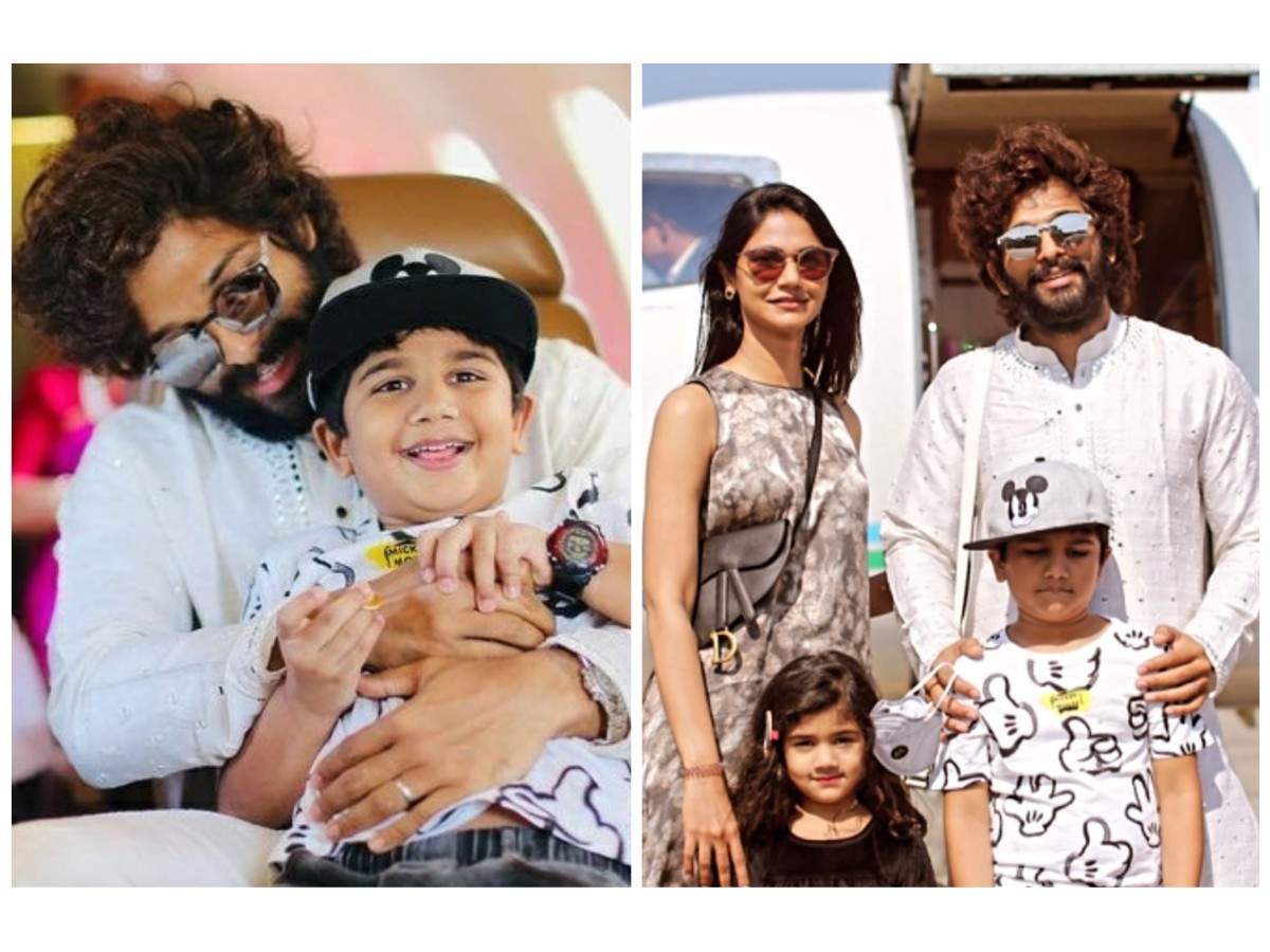 Allu Arjun and his happy family fly to Udaipur in style for ...