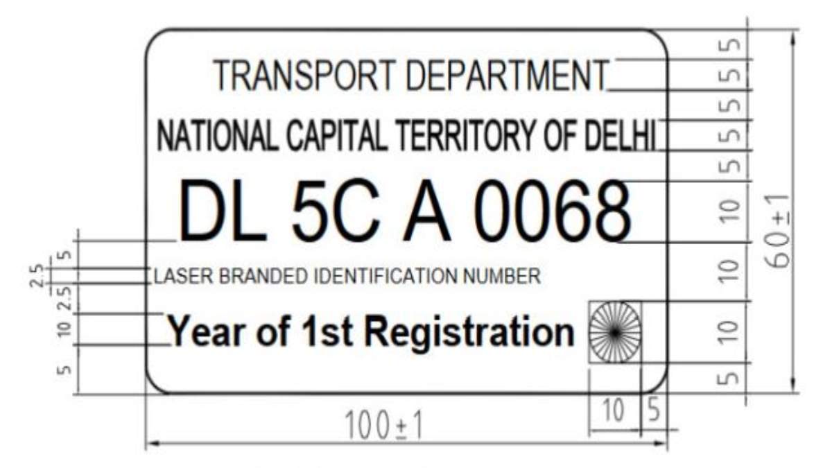 What Is Hsrp Number Plate: High Security Registration Plate Price, Benefits  In Delhi And Other Cities | - Times Of India