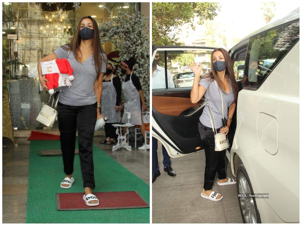 Photos: Malaika Arora keeps it casual as she gets clicked post salon session ahead of Christmas | Hindi Movie News - Vimarsana News