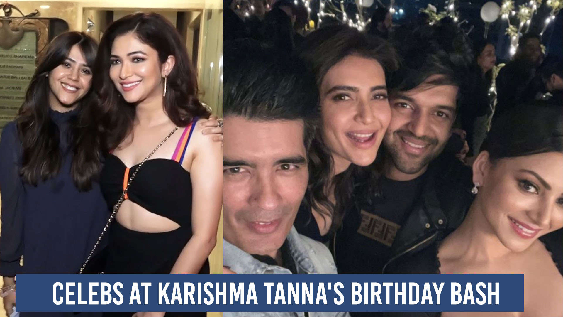 Popular Celebs Attend Karishma Tanna S Birthday Bash Tv Times Of India Videos