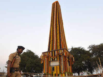 Only those given passes by police will be allowed to visit the 'Jay Stambh' (Victory Pillar) in Perne village.