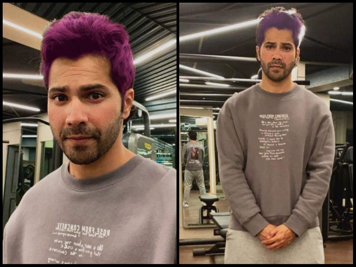 Varun Dhawan gets quirky with his hair colour as he experiments with  Instagram filters | Hindi Movie News - Times of India