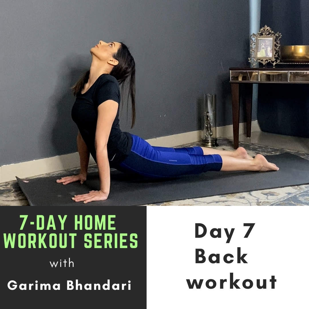 7 Day Home Workout Series With Garima Bhandari Day 7 Back Workout Lifestyle Times Of India Videos