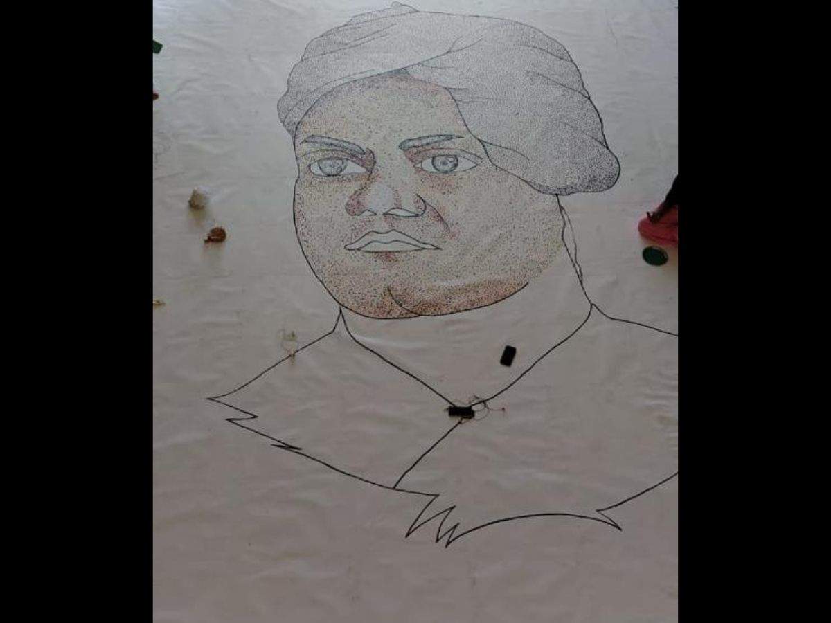 Pencil Sketch of Swami Vivekananda | Learning and Creativity - Silhouette