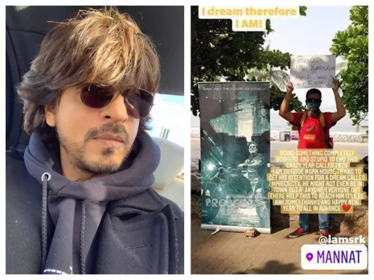 Young Filmmaker Camps Outside Mannat To Pitch His Film Story To Shah Rukh Khan Shares Updates On Social Media Hindi Movie News Times Of India