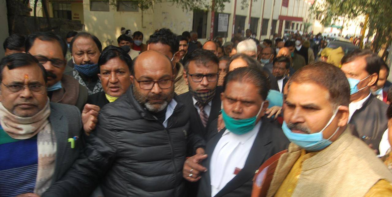 Talking to the media persons after being granted bail by the court, Lallu, said, 'our fight against the government will continue'. (Photo credit: Punit Lal)