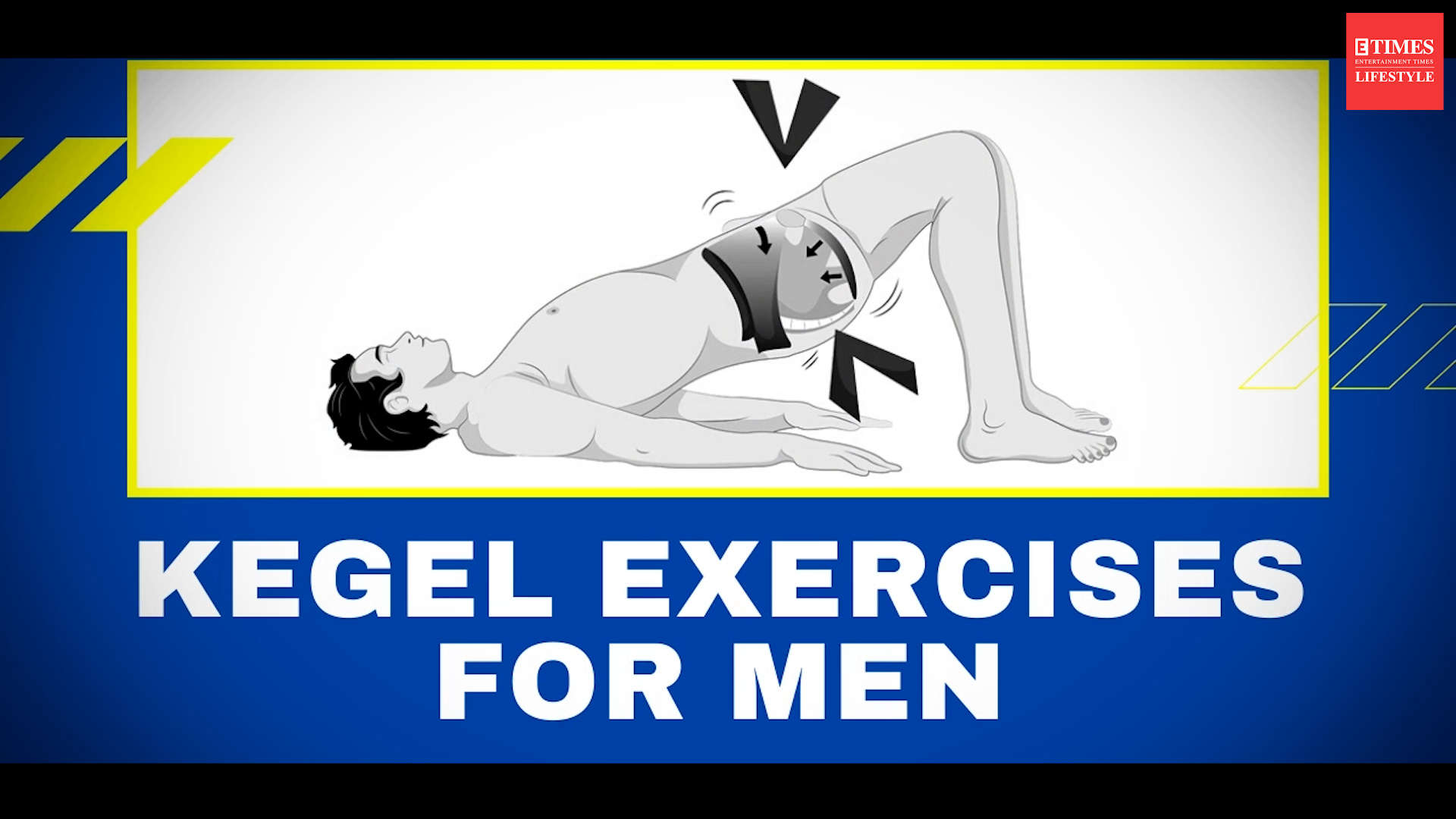 Man doing kegel exercise video