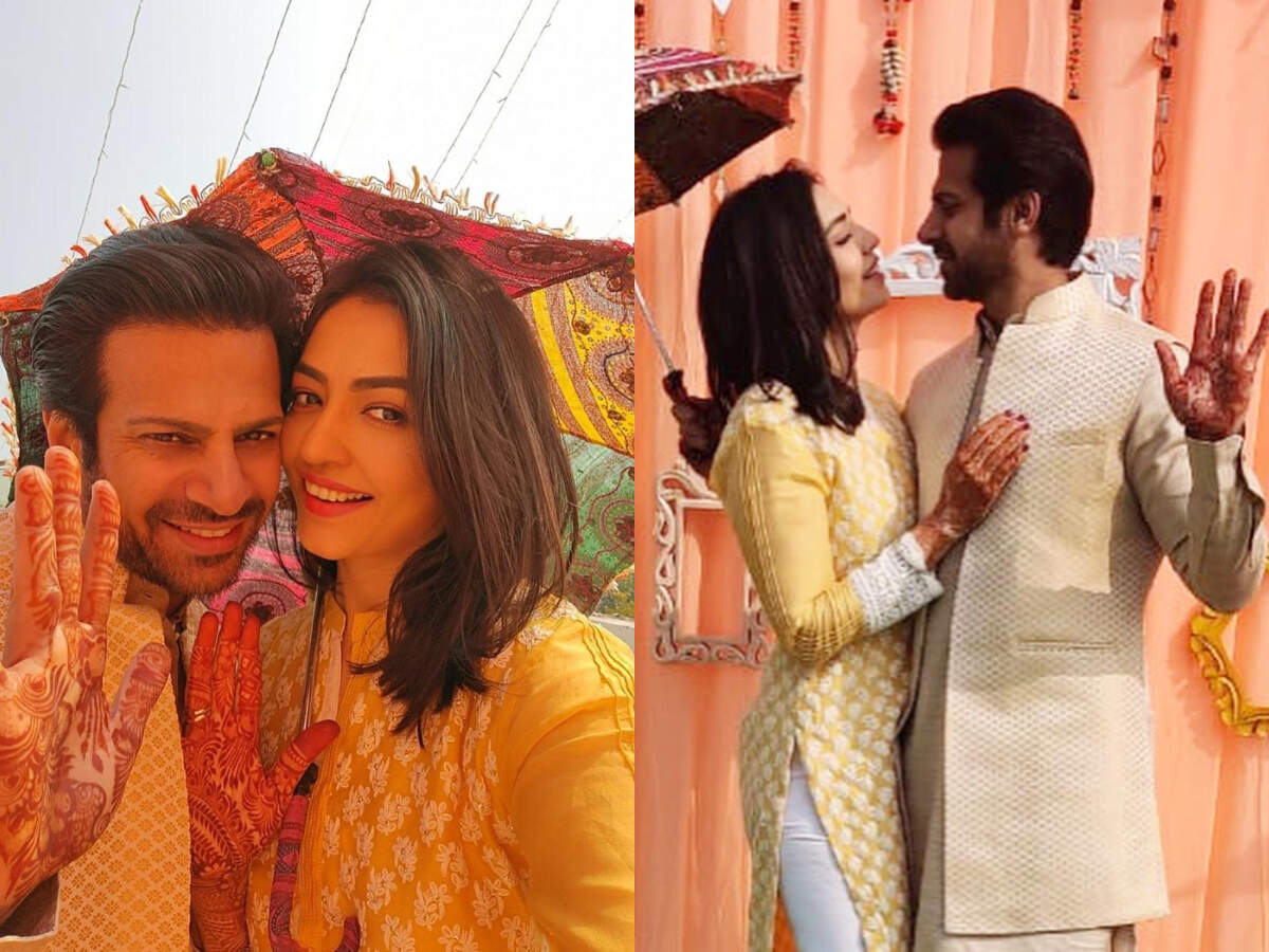 Pavitra Rishta actor Karanveer Mehra and fiance Nidhi Seth's wedding functions begin; see pics from their mehendi ceremony - Vimarsana News