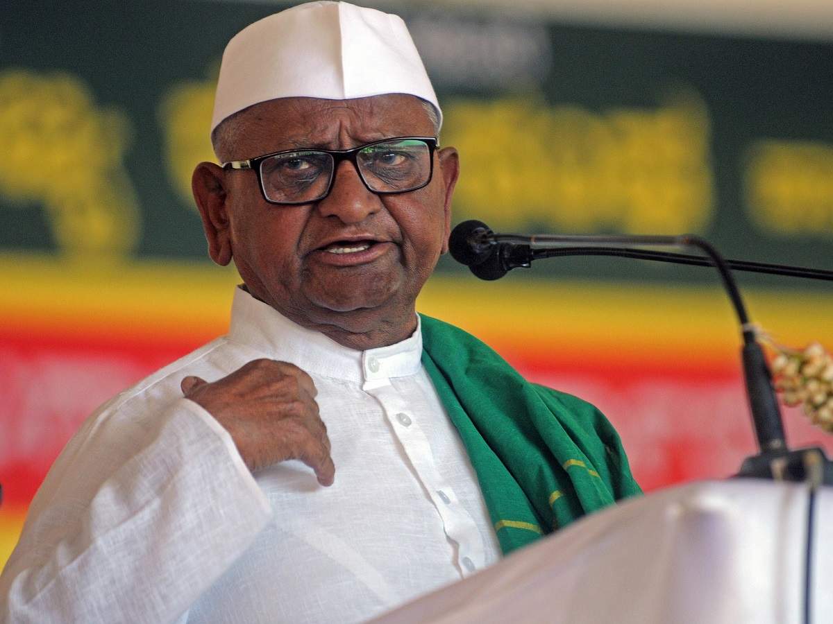 File picture of  Activist Anna Hazare