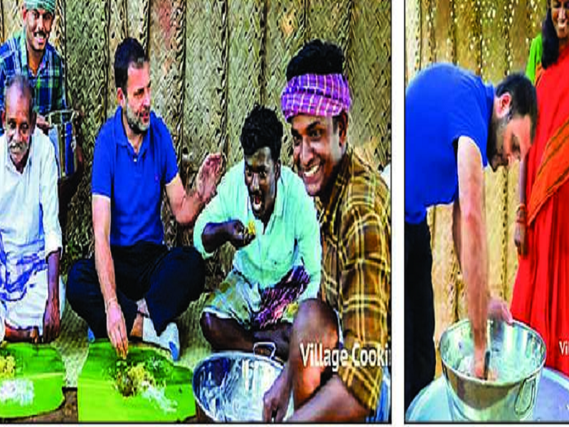 Tamil Nadu: Rahul tries hand at cooking in Karur, video goes viral