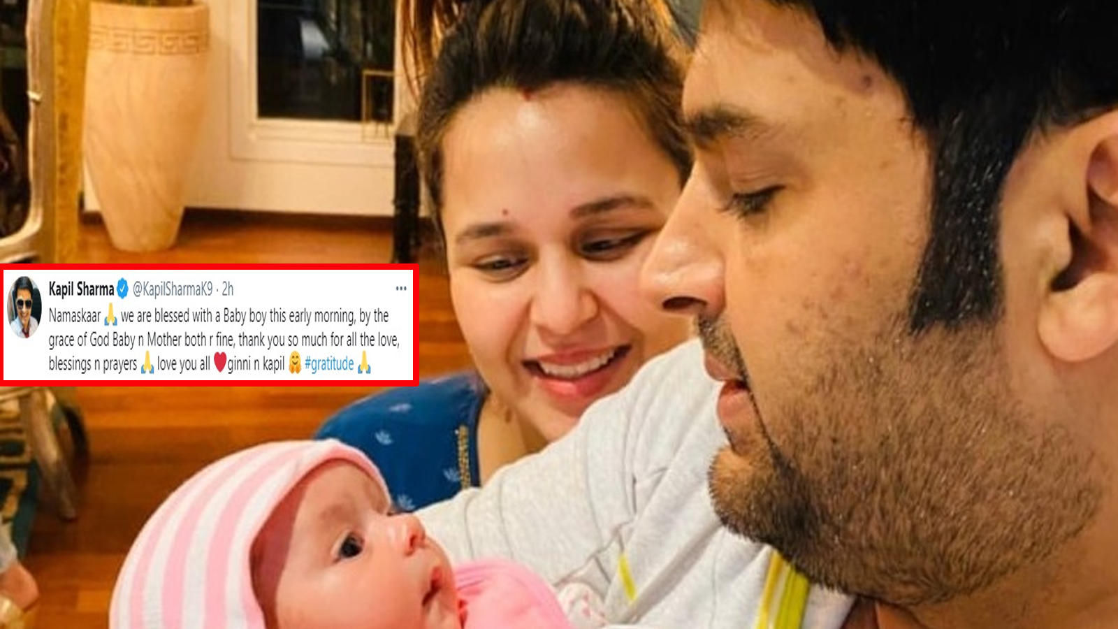 Kapil Sharma, Ginni Chatrath blessed with a baby boy, thank fans for the  wishes | Hindi Movie News - Bollywood - Times of India