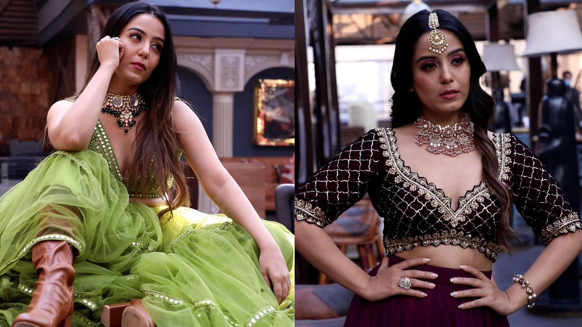 Srishty Rode pairs her green lehenga with brown boots; looks stunning | TV - Times of India Videos