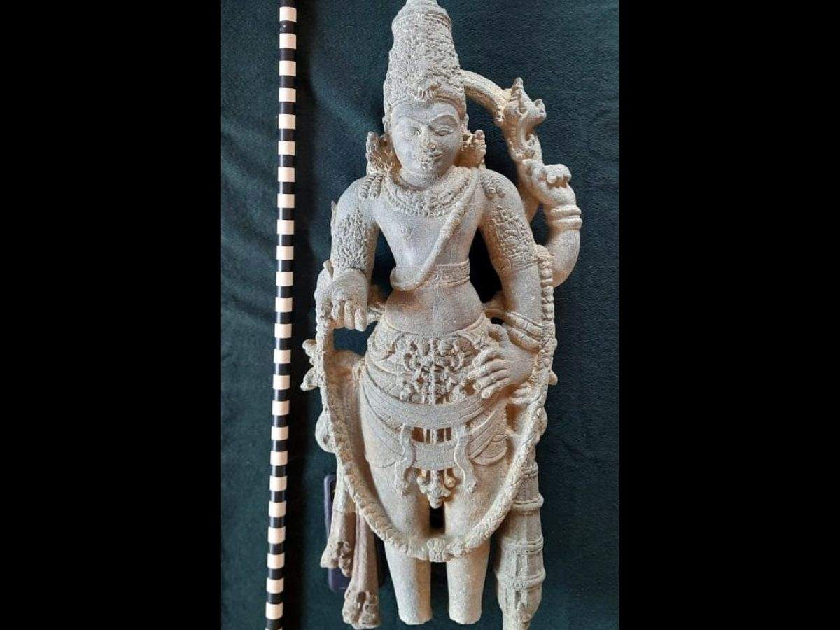 Karnataka: Archaeologists discover Vishnumurthy sculpture from ...