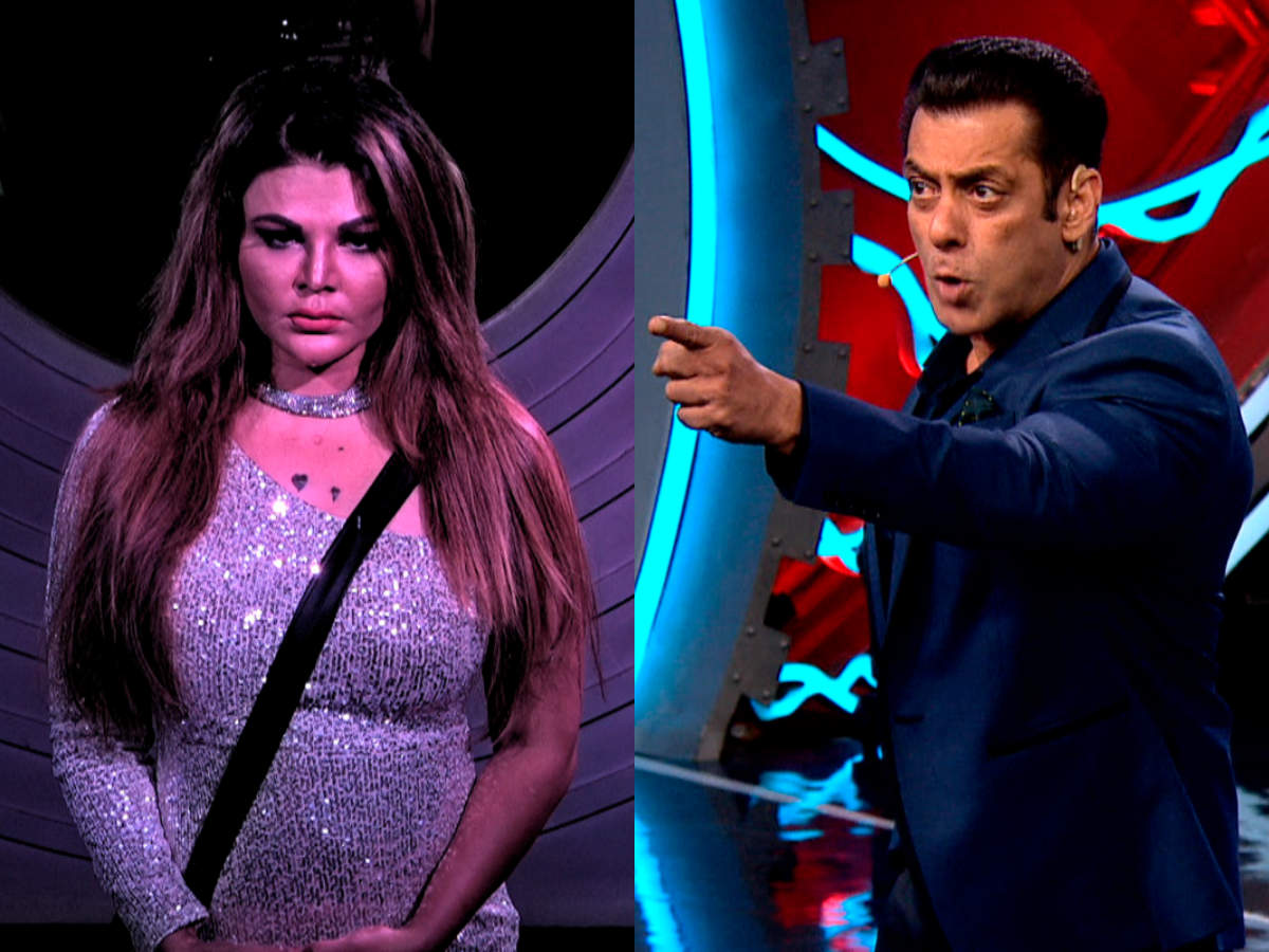 Bigg Boss 14: Salman Khan bashes Rakhi Sawant for her misbehaviour in the house; says, &#39;I am being called a biased host because of you&#39; - Times of India