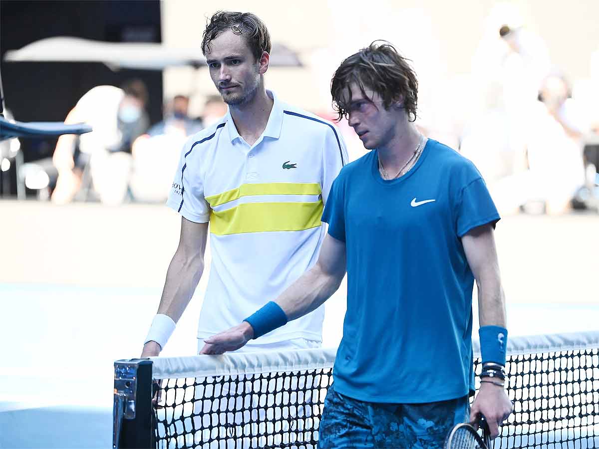 Australian Open: Medvedev stays cool in heat to topple Rublev | Tennis News  - Times of India