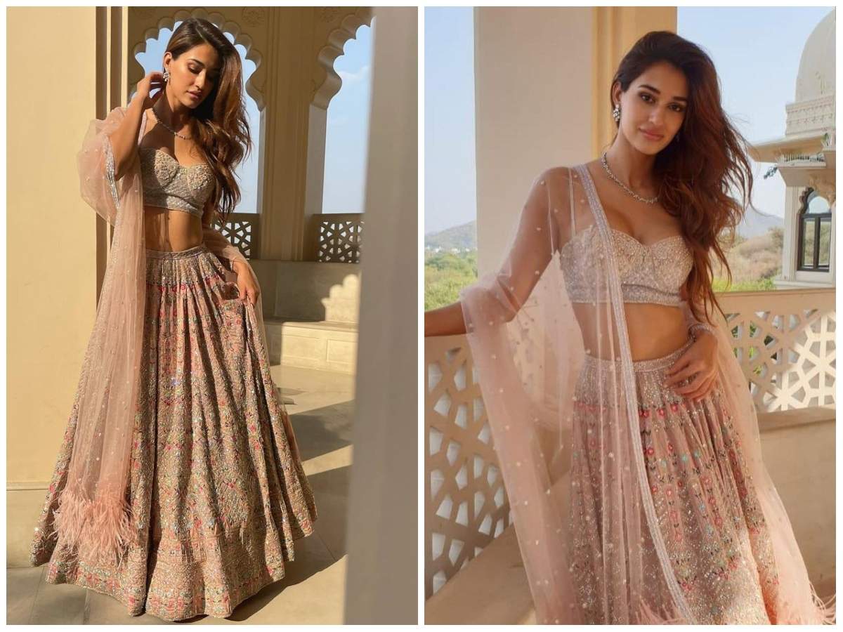Photos: Disha Patani looks every bit gorgeous in this stunning lehenga for  her best friend's wedding | Hindi Movie News - Times of India