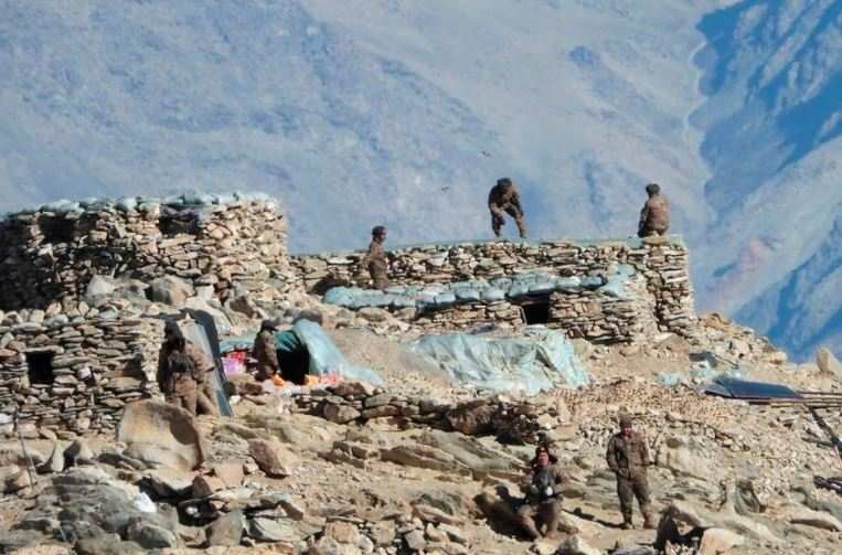 Chinese troops dismantling their bunkers at Pangong Tso region, in Ladakh along the India-China border (AP)
