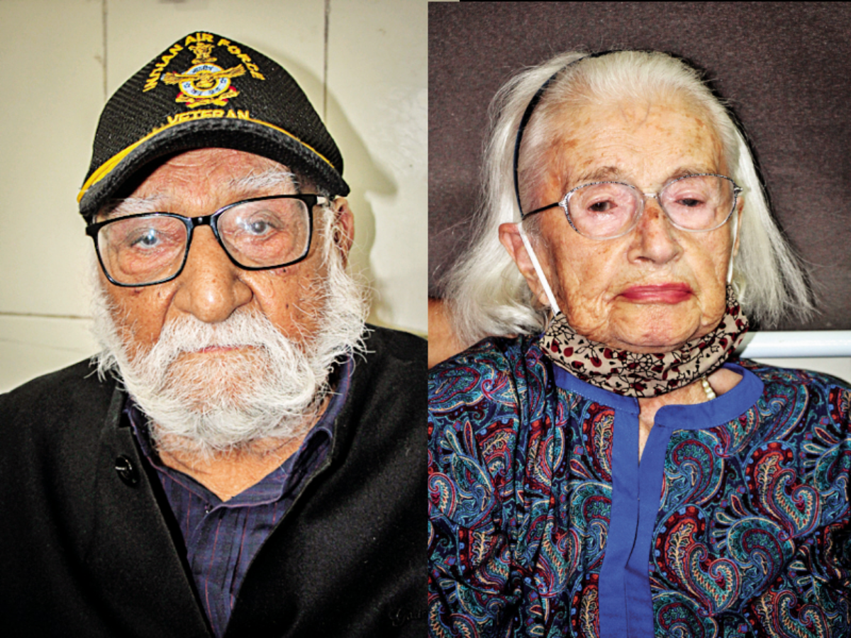 Sqn Ldr Dalip Singh Majithia (100) and his Australian-origin wife, Joan Majithia (99), received their first jabs at Sunrise Hospital on Thursday